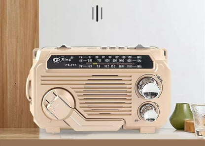 Multifunctionele Noodradio met Zonnepaneel en Dynamo - Powerbank en Zaklamp