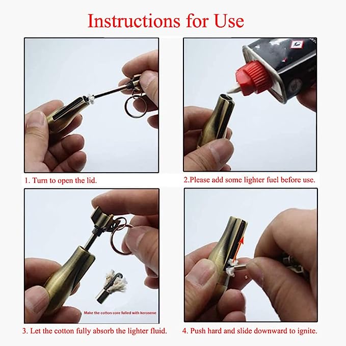 SurvivorVlam Permanente Outdoor Aansteker – Waterdichte Navulbare Magnesiumlucifer