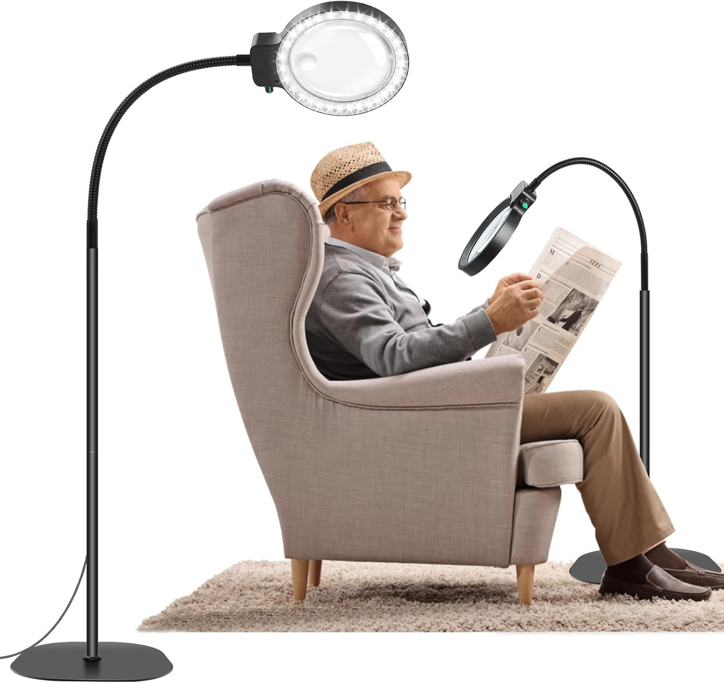Lumivista LED Vergrootlamp met 10X en 30X Vergroting