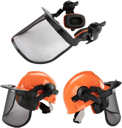 Bosbouw Veiligheidshelm met Gezichtsscherm & Geluidsdemping