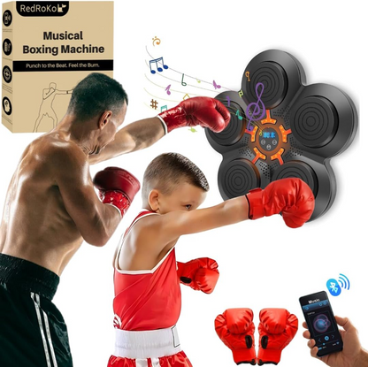 RitmeBox Wandtrainer – Slimme Bluetooth Boksmachine met Muziek & LED-reactie