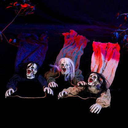 Halloween Hangdecoratie – Griezelige Spookgeest met Bloedvlekken