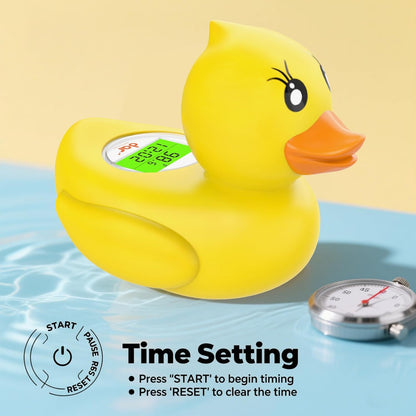AquaVeilig Baby Badthermometer – Digitaal Display met 3 Kleuren en Temperatuurwaarschuwing