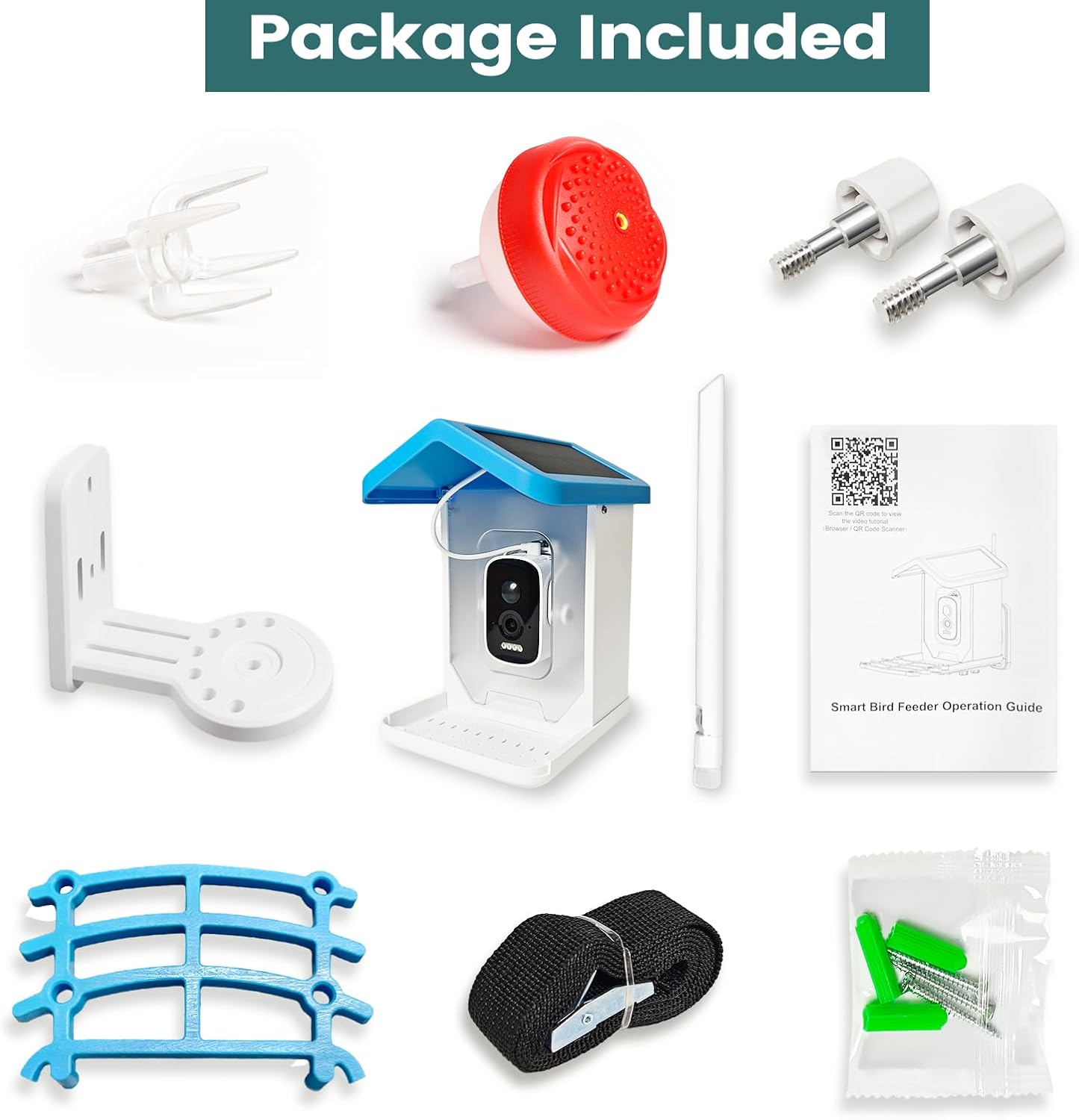 Slimme Vogelvoeder met Camera op Zonne-energie – AI Vogelherkenning & Nachtzicht