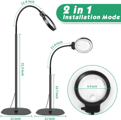 Lumivista LED Vergrootlamp met 10X en 30X Vergroting