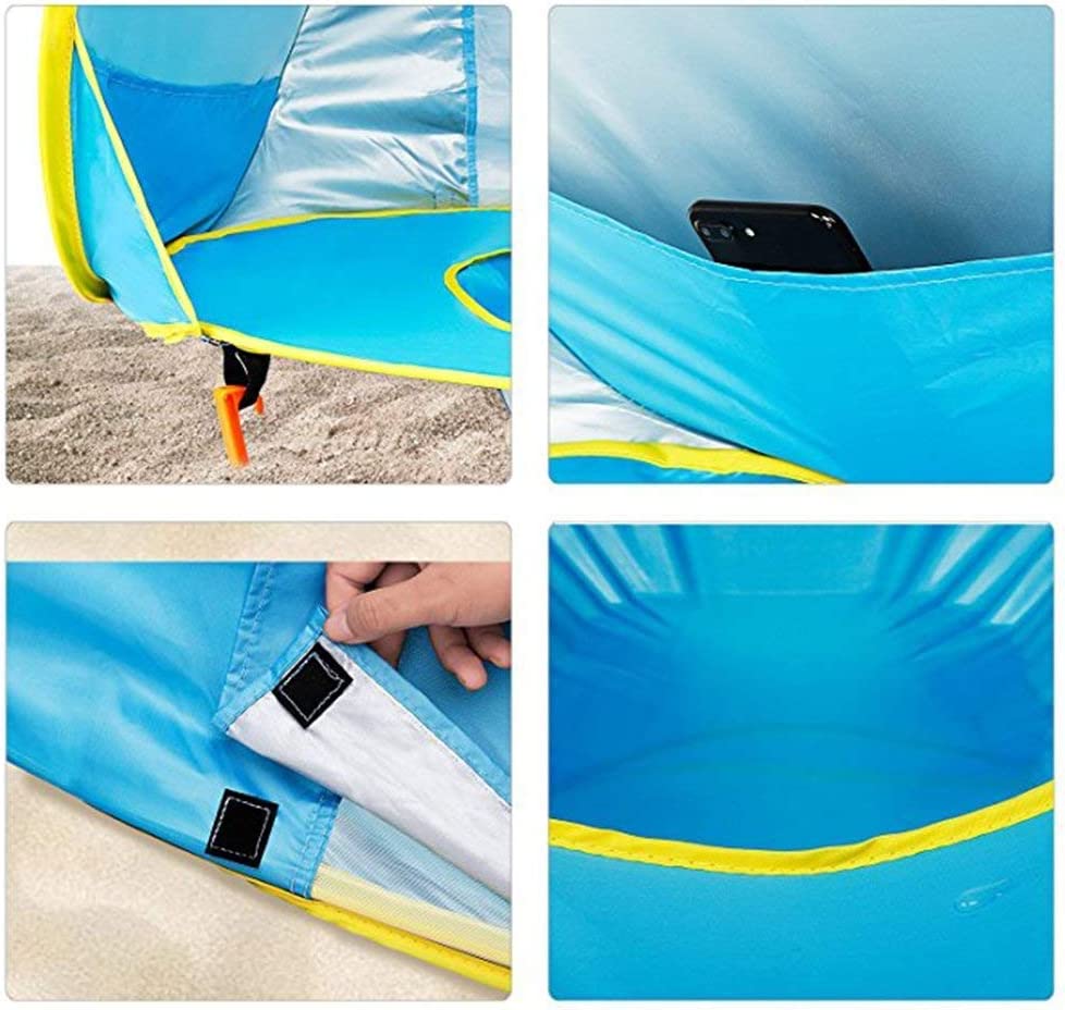 ZonNest Pop-up Baby Strandtent met Verkoelend Waterbadje