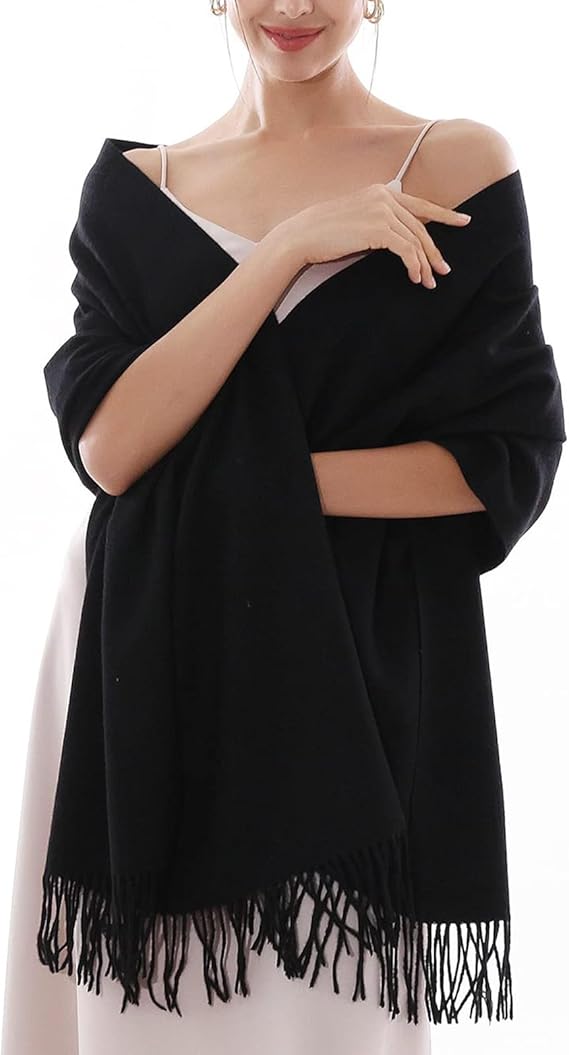 LuxeSoft Kasjmier Sjaal – Zachte & Warme Dames Sjaal in Effen Kleuren