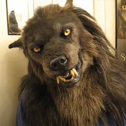 WolfMask Realistisch Weerwolfmasker – Halloween Kostuum voor Volwassenen van Siliconen en Kunstbont