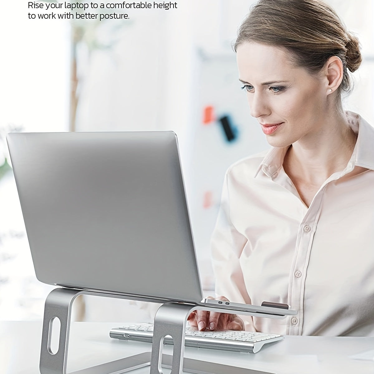 Aluminium Laptopstandaard – Ergonomisch en Ventilerend