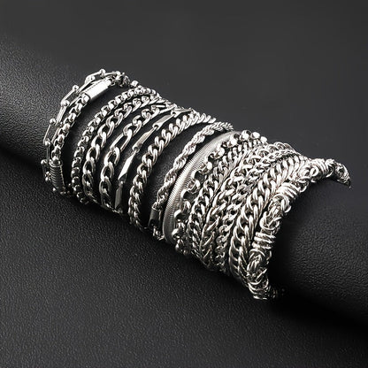 SteelVibe Hiphop Ketting – Roestvrijstalen Halsketting zonder Hanger