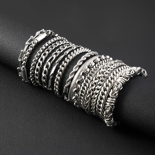 SteelVibe Hiphop Ketting – Roestvrijstalen Halsketting zonder Hanger