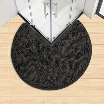 Rond LuxeChen Badmat Ultra-Zacht Chenille – Antislip & Snel Droog