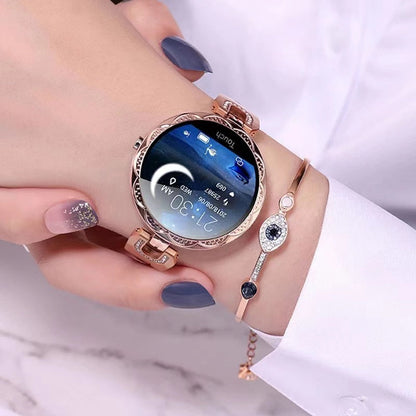 PolsVital Dames Smartwatch – Waterdicht, Gezondheids- en Fitnessmonitor in Stijlvol Design