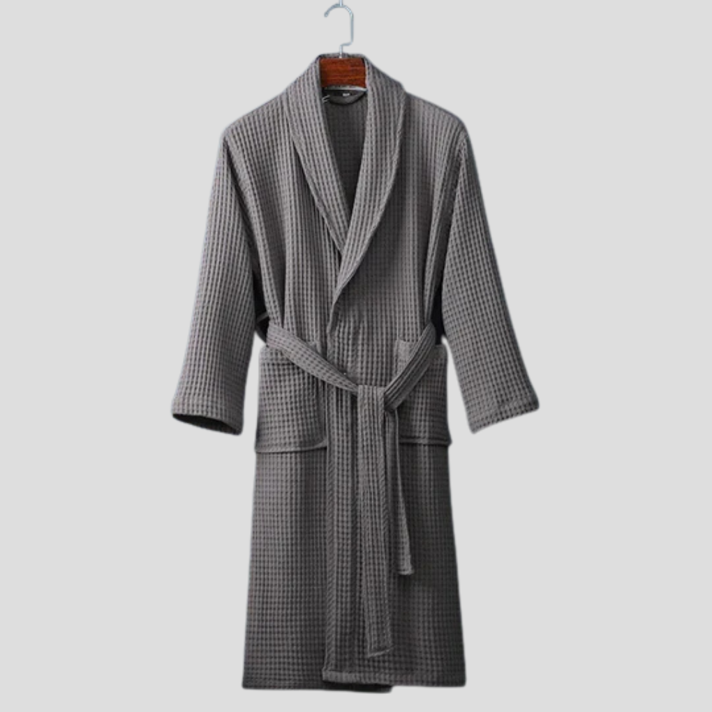 Katoenen wikkeljas unisex met sjaalkraag