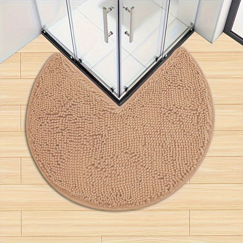 Rond LuxeChen Badmat Ultra-Zacht Chenille – Antislip & Snel Droog
