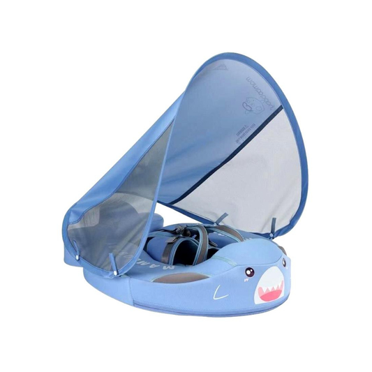 AquaNest Baby Zwemband met UV-Luifel en Veiligheidsharnas