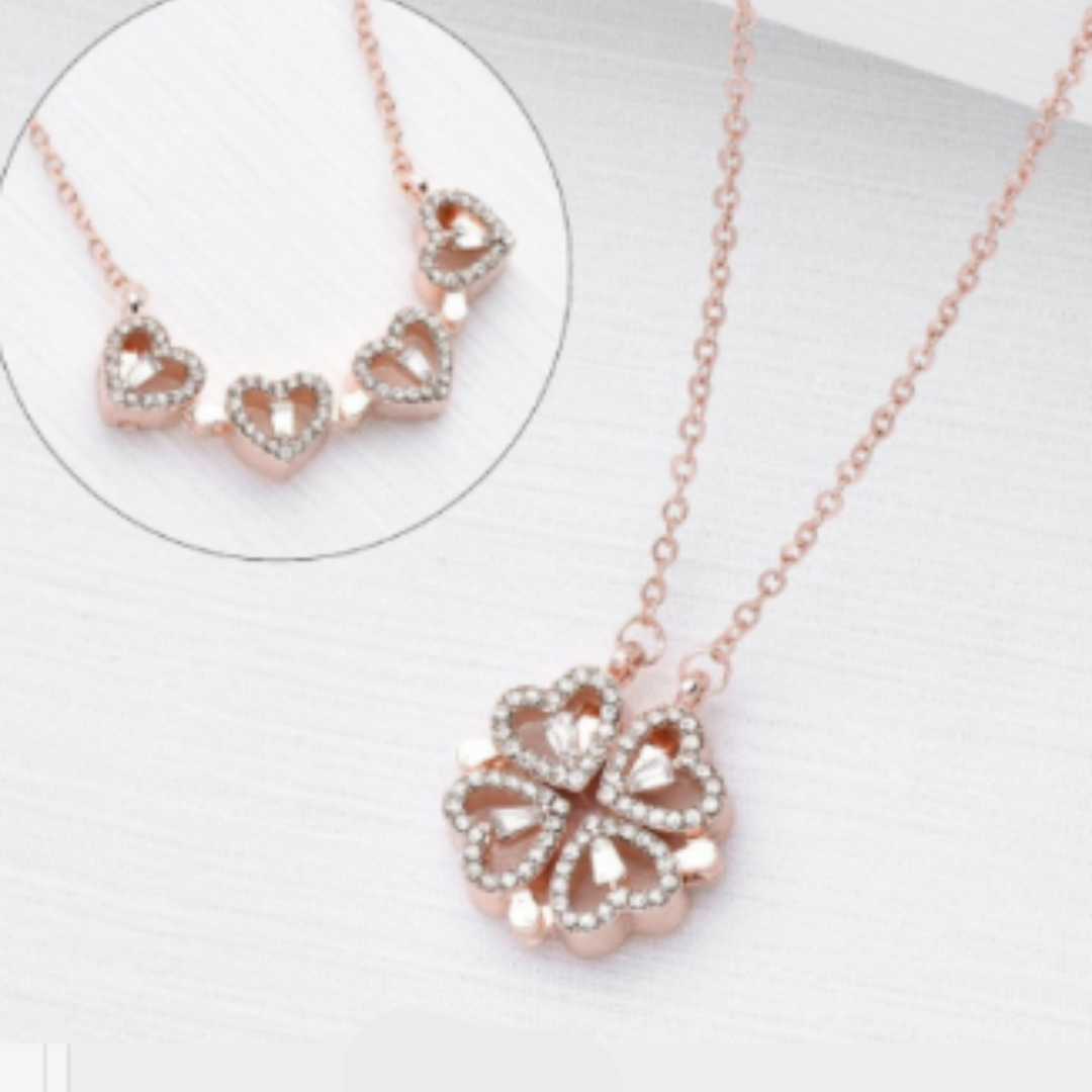 Elegante Zirkonia Diamanten Halsketting - 18K Verguld Zilver
