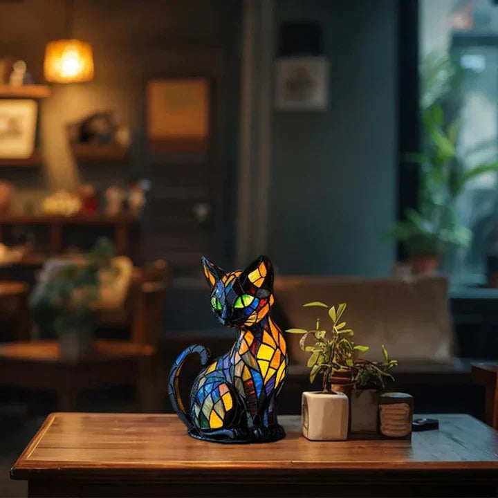 Lumikat Handgemaakte Lichtgevende Kattenlamp – Sfeerverlichting en Cadeau