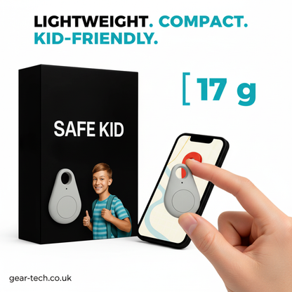 Kindveiligheid GPS-Locator met SOS-Functie – Waterdicht, Real-Time Tracking & Gratis App