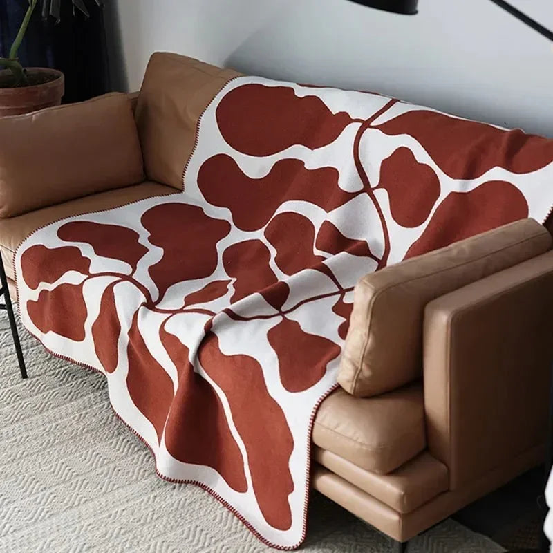 Kleurblok Gezelligdeken – 130x180 cm met Gevlochten Franjes