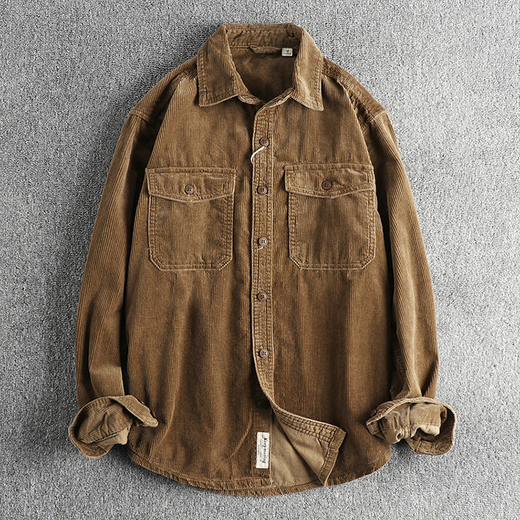 RetroRib Corduroy Shirt van katoen met losse pasvorm