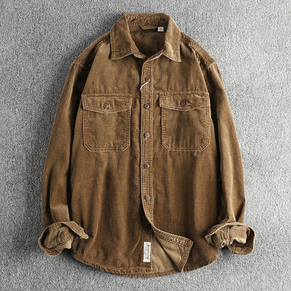 RetroRib Corduroy Shirt van katoen met losse pasvorm