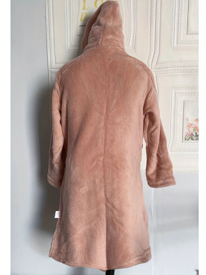 WarmNest Kinderbadjas met Capuchon en Zachte Fleece