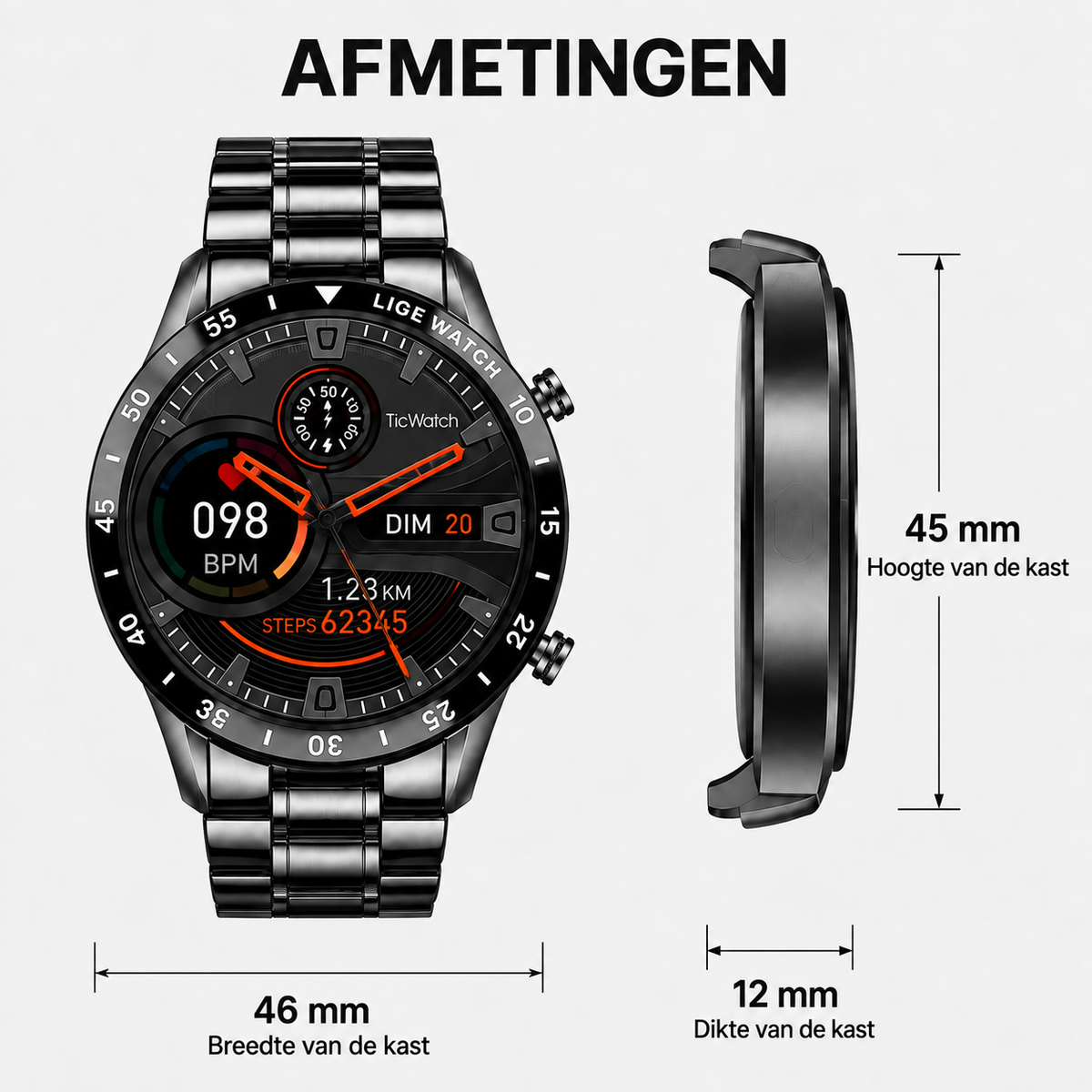 ConnectPulse 4G Smartwatch - Bellen en Connectiviteit vanaf je Pols