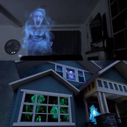 Feestelijke Vensterprojectie Set met Halloween- en Kerstfilms