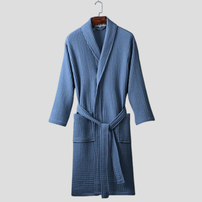 Katoenen wikkeljas unisex met sjaalkraag