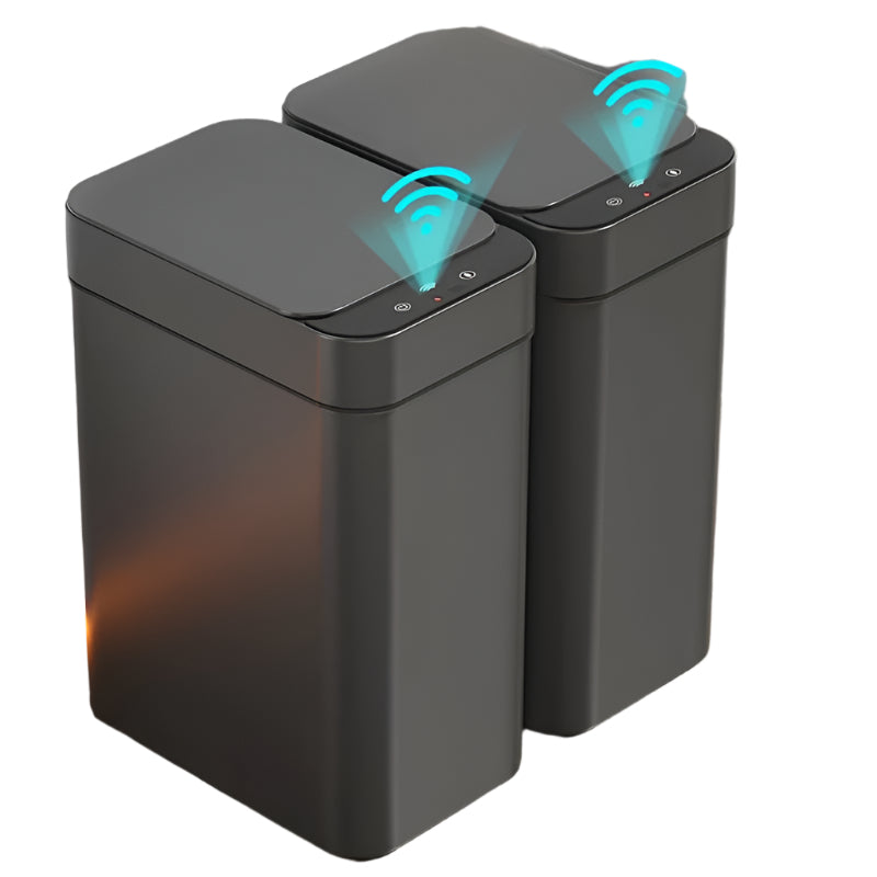 Set van 2 Slimme Sensor Prullenbakken – Touchless en Compact (Zwart)