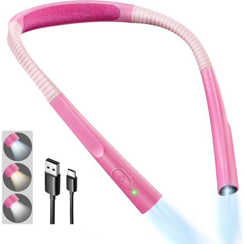 Draagbare LED Nekleeslamp met USB-C - 3 Kleurtemperaturen, 6 Helderheidsniveaus, Oplaadbaar
