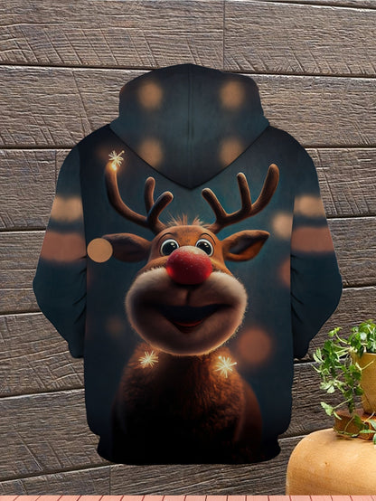 RendierJoy Hoodie – Warme en Vrolijke Hoodie met Rendierontwerp voor de Feestdagen