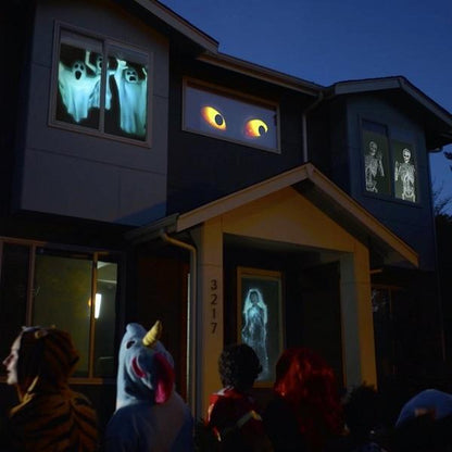 Feestelijke Vensterprojectie Set met Halloween- en Kerstfilms