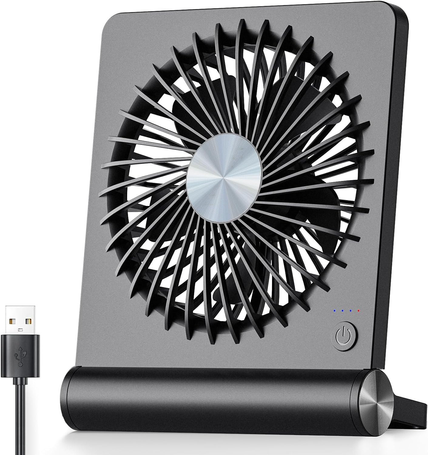 Ultra-Stille Tafelventilator met USB – Compact & Krachtig