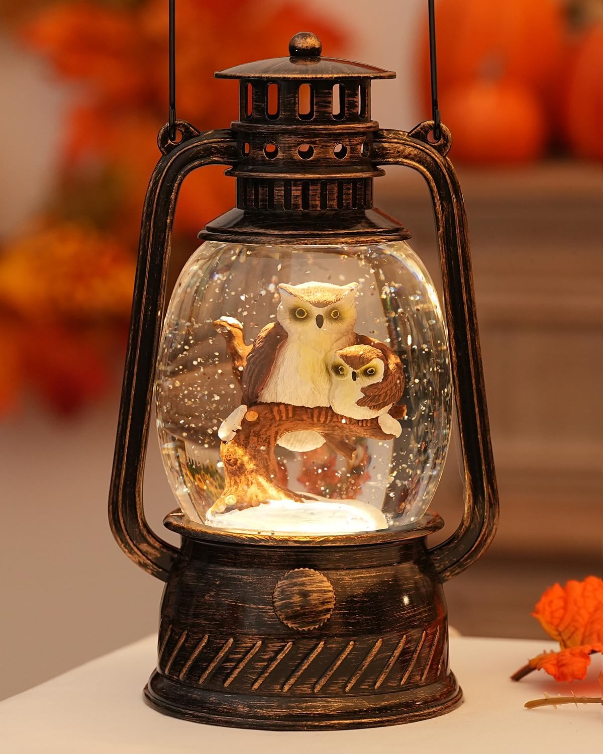 Herfst Pompoen Decoratielamp met Warm LED en 6-uurs Timer