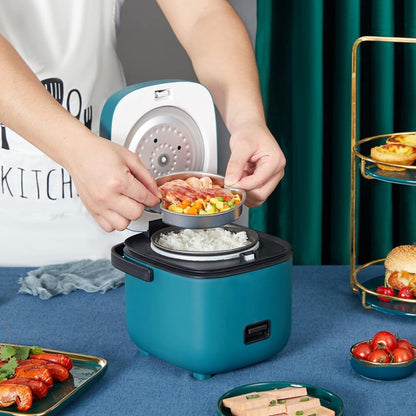 MiniChef 1,2L Rijstkoker – Compacte Multicooker met Stoomfunctie en Eénknopsbediening