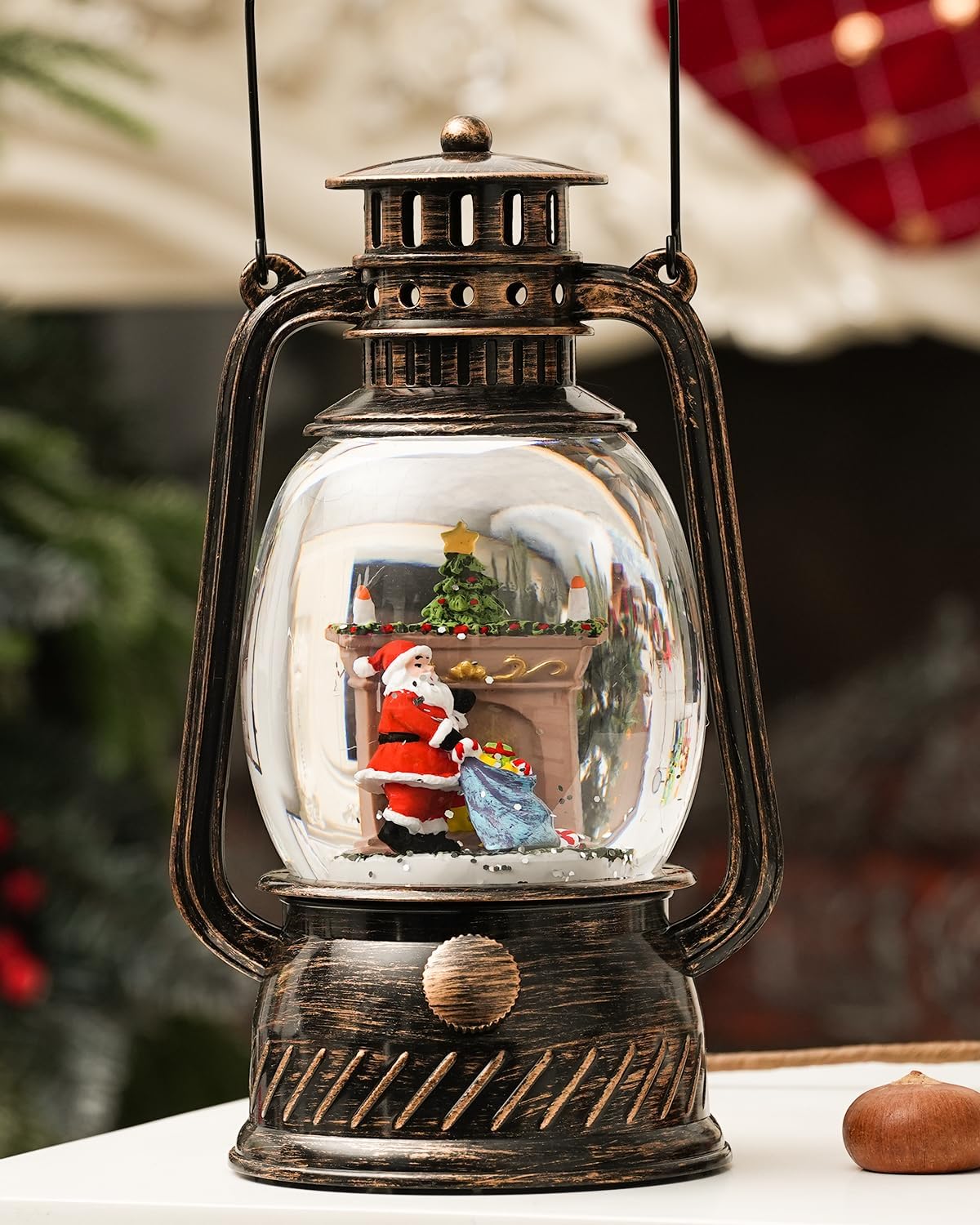 Herfst Pompoen Decoratielamp met Warm LED en 6-uurs Timer