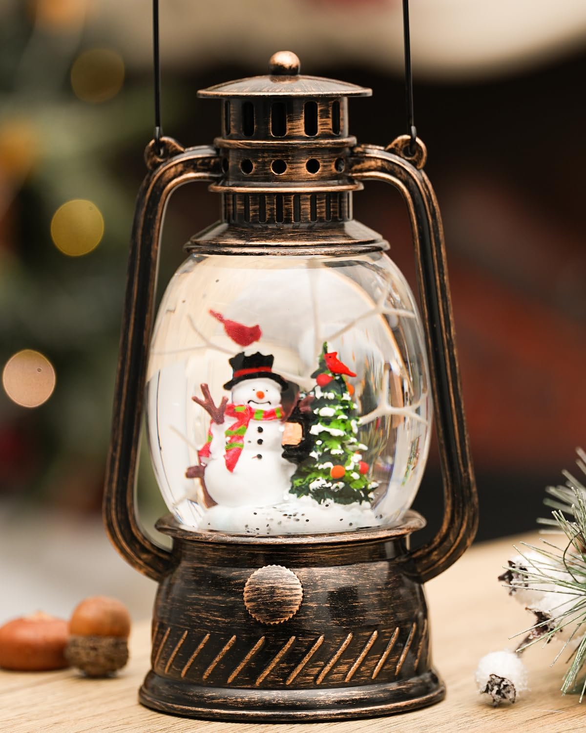 Herfst Pompoen Decoratielamp met Warm LED en 6-uurs Timer