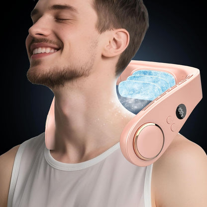 NekCooler Pro – Bladloze Nekventilator met Koelplaat en LED-display