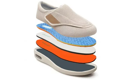 Comfortabele Brede Steunschoenen voor Gezwollen Voeten – Ademend & Ondersteunend