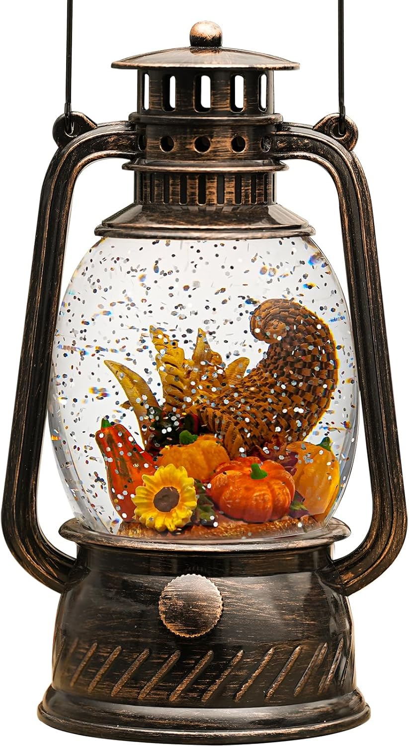 Herfst Pompoen Decoratielamp met Warm LED en 6-uurs Timer