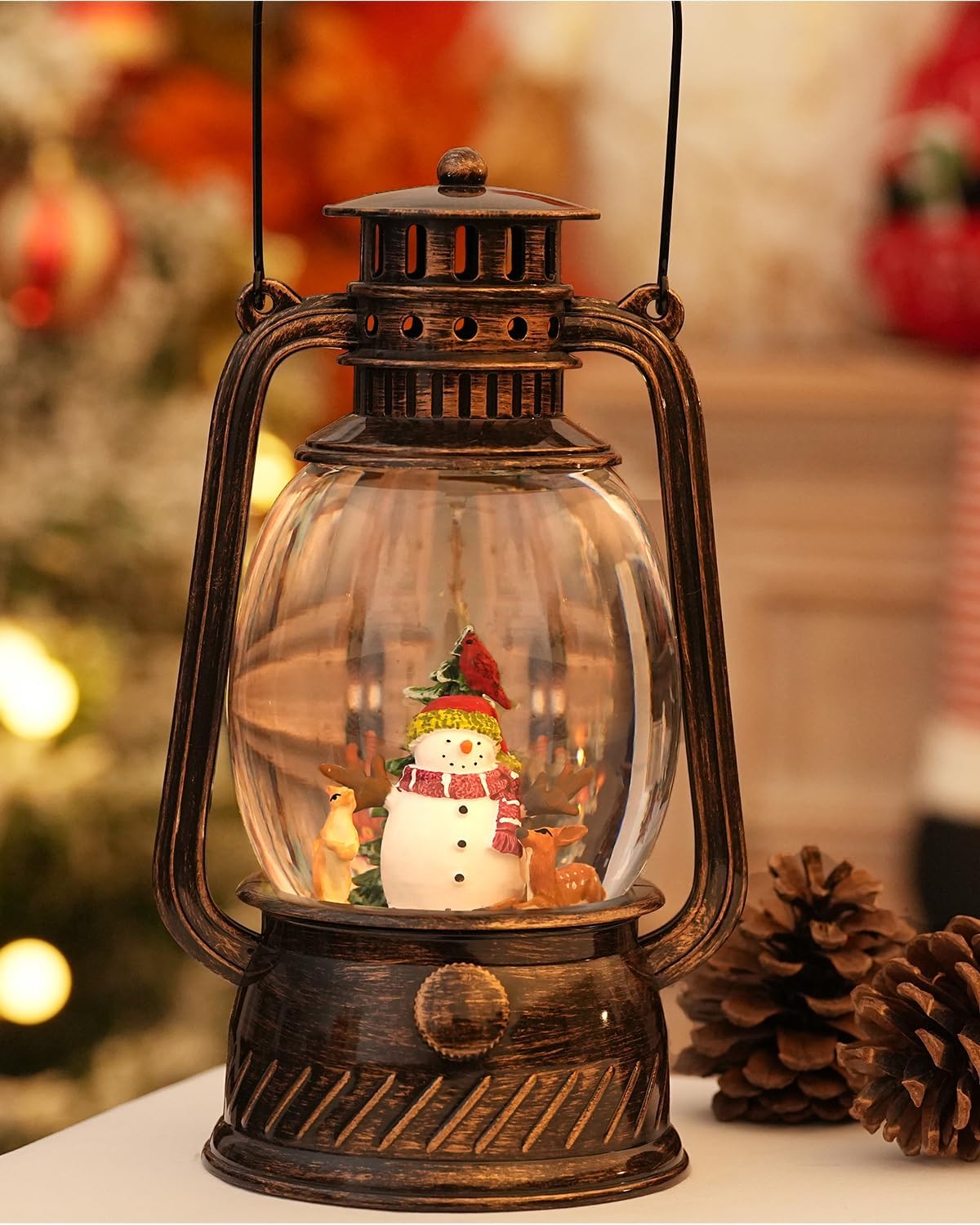 Herfst Pompoen Decoratielamp met Warm LED en 6-uurs Timer