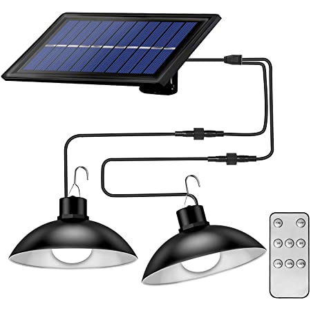 SolarDuo LED Lampenset op Zonne-energie met Afstandsbediening
