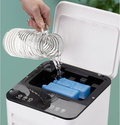 AeroChill draagbare airconditioner zonder installatie – 3-in-1 koelen, bevochtigen en zuiveren