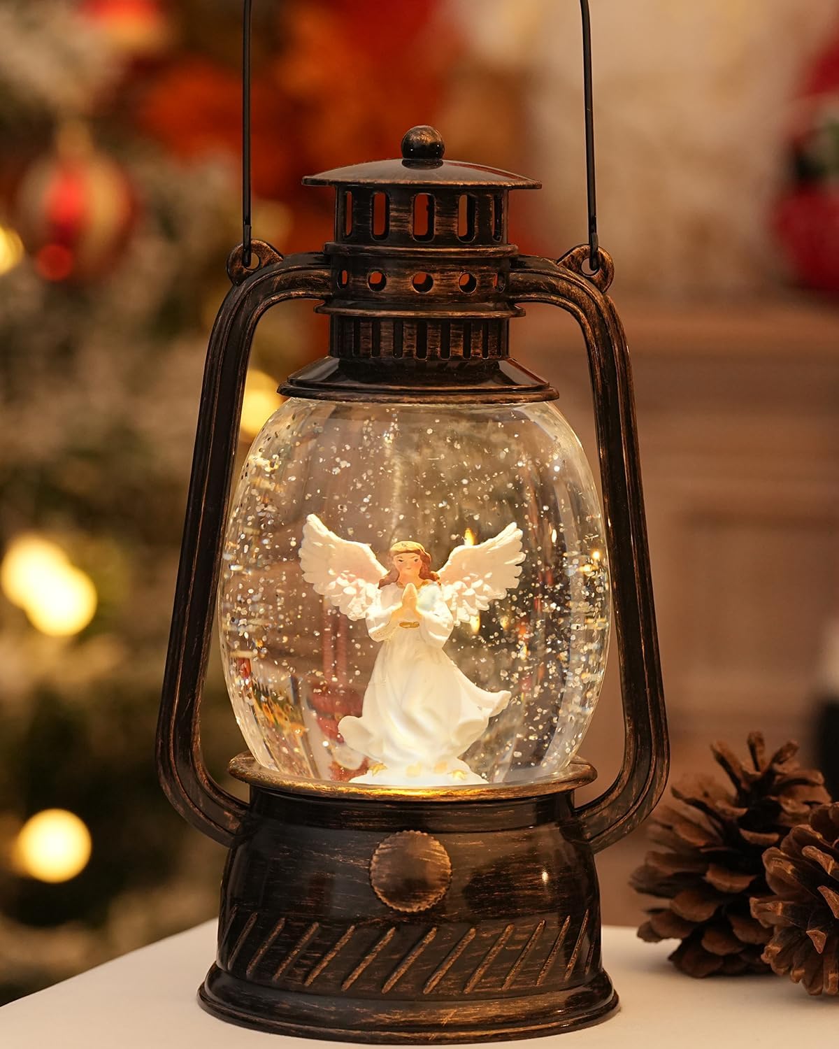 Herfst Pompoen Decoratielamp met Warm LED en 6-uurs Timer
