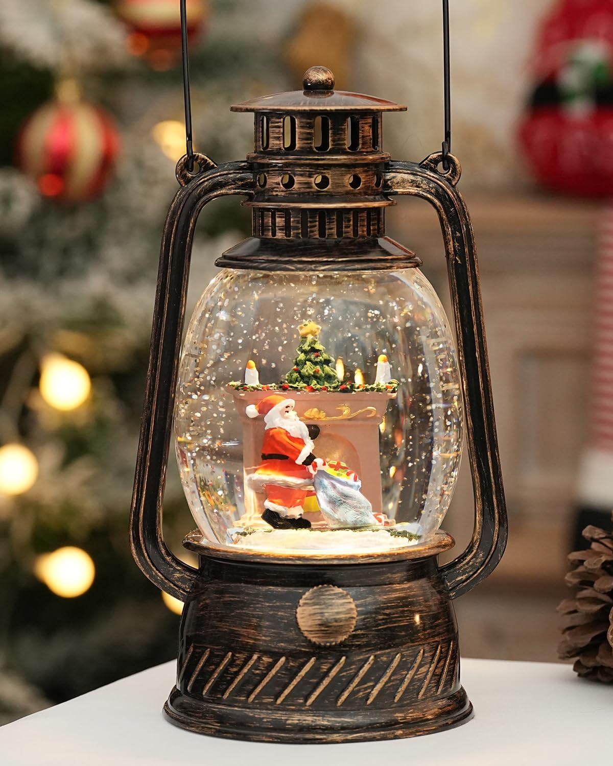 Herfst Pompoen Decoratielamp met Warm LED en 6-uurs Timer