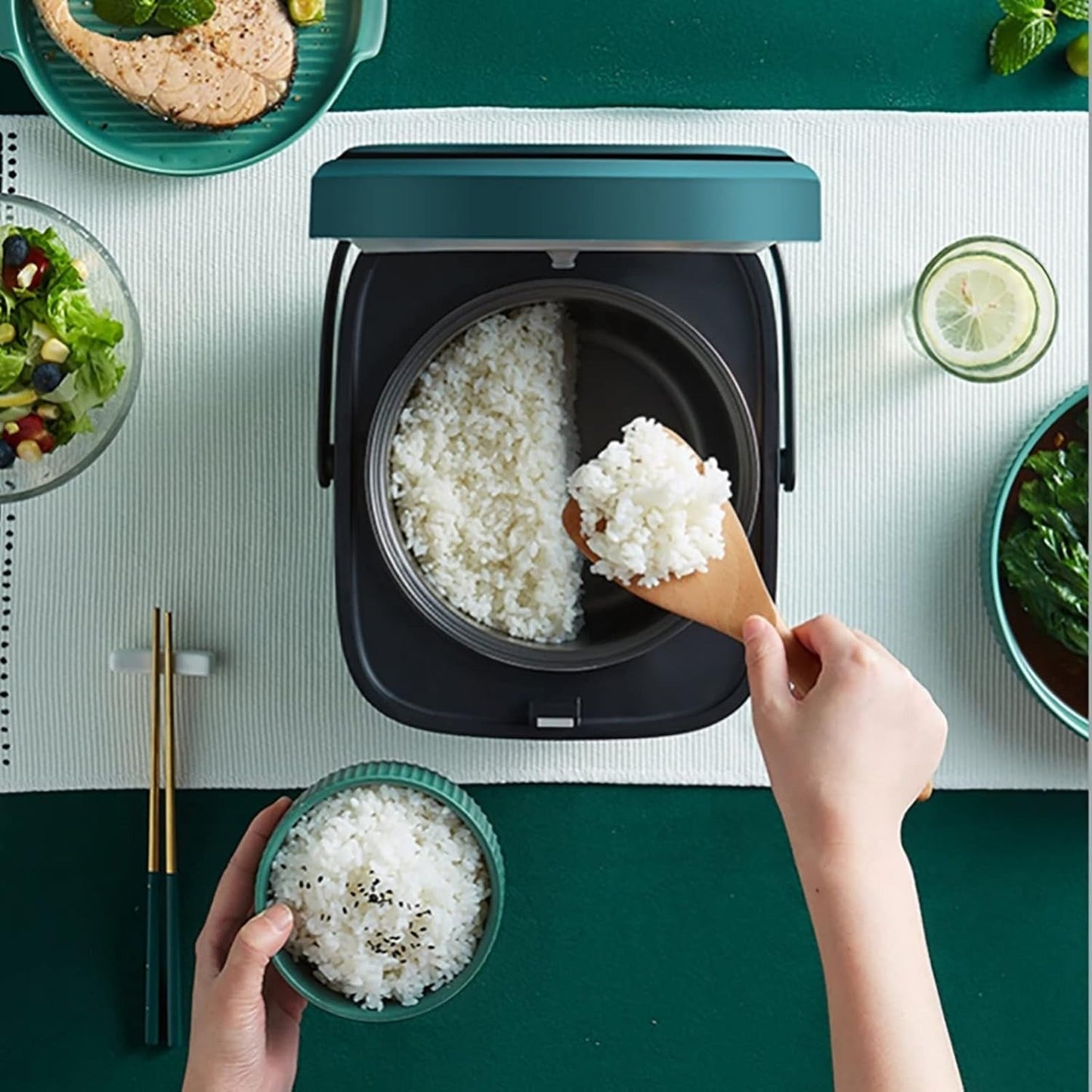 MiniChef 1,2L Rijstkoker – Compacte Multicooker met Stoomfunctie en Eénknopsbediening