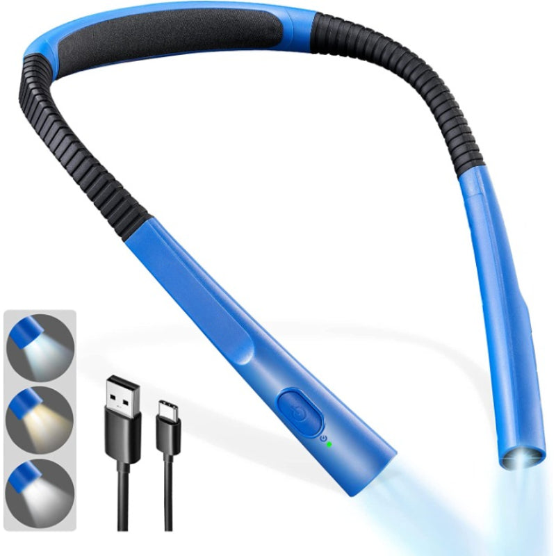 Draagbare LED Nekleeslamp met USB-C - 3 Kleurtemperaturen, 6 Helderheidsniveaus, Oplaadbaar