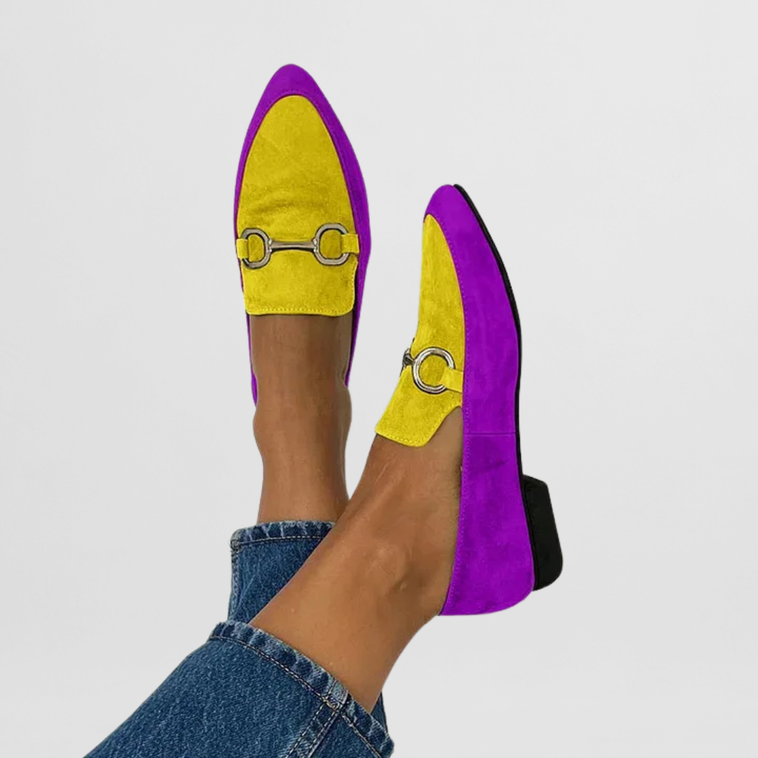 Elegante Instaploafers met Metalen Accent – Comfort en Stijl Gecombineerd